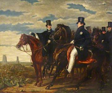 The Duke of Wellington Describing the Field of Waterloo to HM George IV, 1840