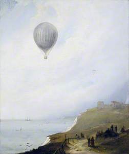 Balloon over Cliffs