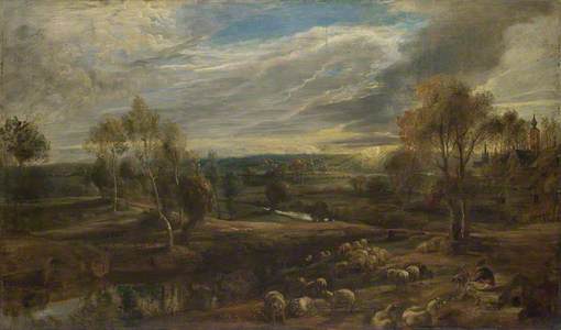 A Landscape with a Shepherd and his Flock
