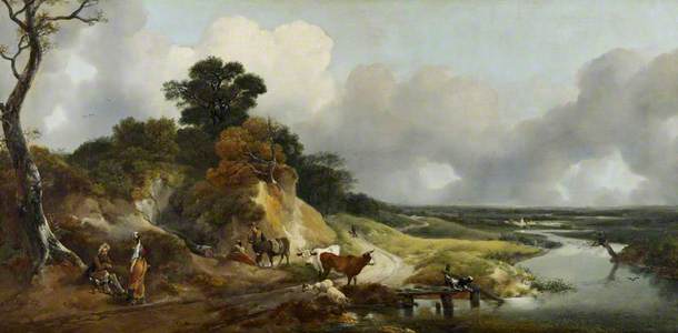 Landscape with a View of a Distant Village
