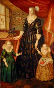 Anne Erskine (d.1640), Countess of Rothes, Wife of the 6th Earl of Rothes, with her Daughters, Lady 