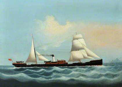 A British Merchant Steamship in the China Seas, c.1880