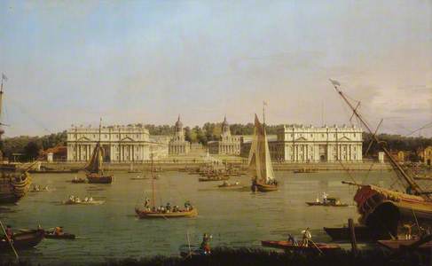 Greenwich Hospital from the North Bank of the Thames