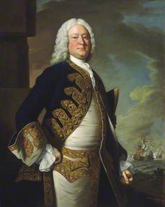 Admiral John Byng, 1704–57, Admiral of the Blue