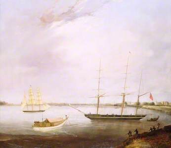 The 'Streatham' and the Opium Clipper 'Red Rover'