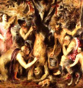 Study of 'The Flaying of Marsyas' by Titian