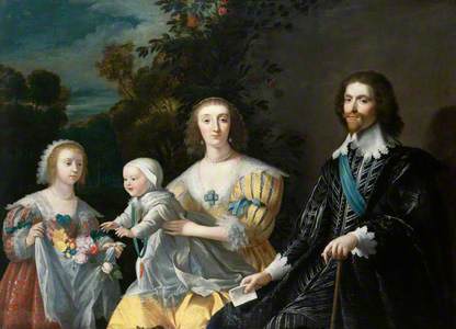 The Duke of Buckingham and his Family (copy after an original of 1628 by Gerrit van Honthorst)