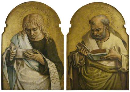 Two Evangelists (St John the Evangelist and the Author of a Gospel) (predella)