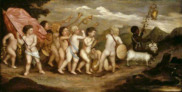 Bacchic Procession of Putti