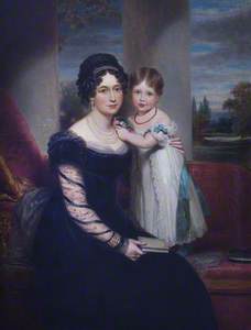 Queen Victoria (1819–1901) as a Child with Her Mother Maria Louisa Victoria of Saxe-Coburg-Saalfield