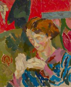 Woman Sewing (possibly Mary 'Molly' McCarthy [1882–1953])