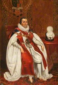 King James I (James VI of Scotland)(1566–1625) in Garter Robes
