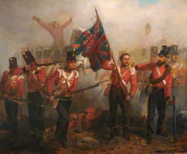 Sergeant Luke O' Connor Winning His VC at the Battle of the Alma, 20th September 1854