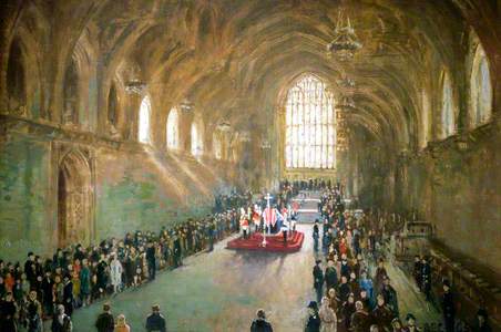 Lying-in-State of Winston Churchill in Westminster Hall, 1965