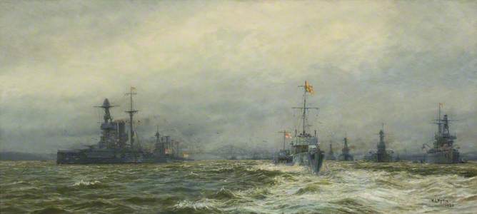 Review of the Grand Fleet in the Firth of Forth after the Armistice