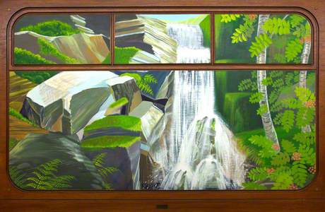 View from a Railway Carriage; Tanygrisiau Waterfall
