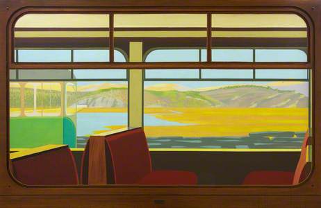 View from a Railway Carriage; Porthmadog Harbour Station