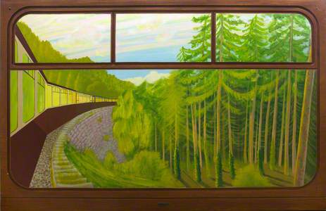 View from a Railway Carriage; Cei Mawr