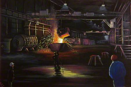 Last Cast in BSC Steelworks, Dowlais, 1987