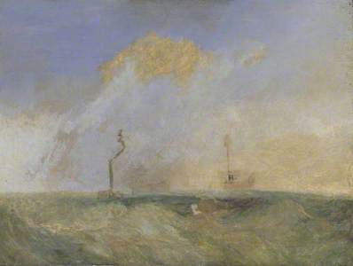 Steamer and Lightship; a study for 'The Fighting Temeraire'