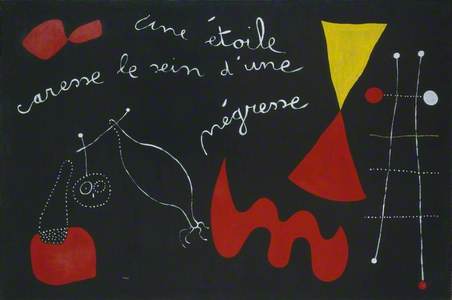 A Star Caresses the Breast of a Negress (Painting Poem) (Une Étoile caresse le sein d'une négresse (