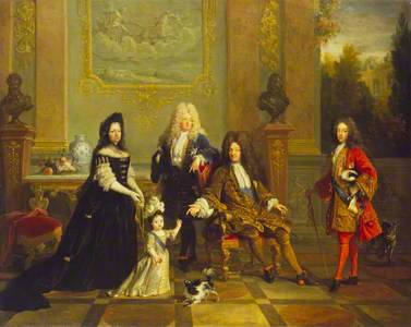 Madame de Ventadour with Portraits of Louis XIV and His Heirs