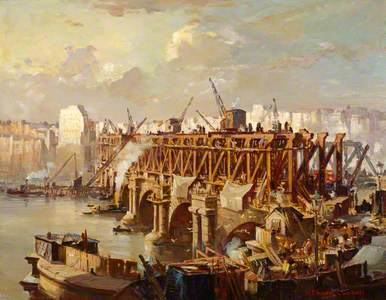 Demolition of Waterloo Bridge