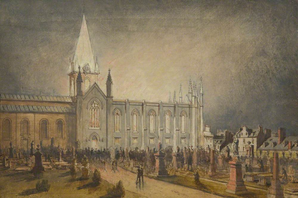 Fire in St Nicholas Kirk, Aberdeen, 9 October 1874