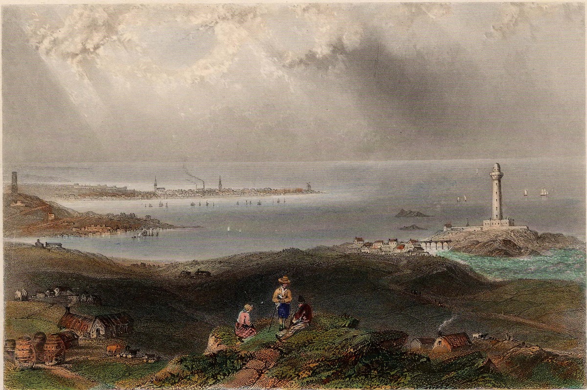 Peterhead (View from the South showing Lighthouse) DA