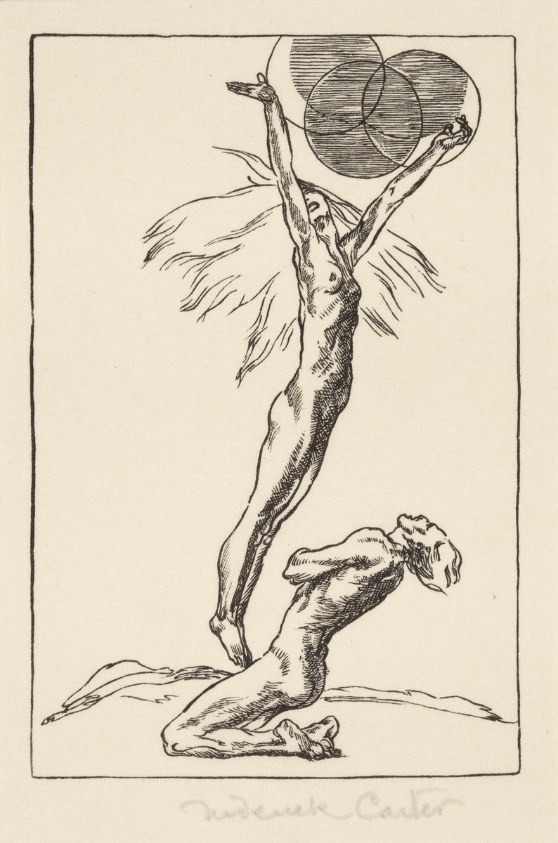 Apuleius in Thessaly - one of a set of forty two book plates