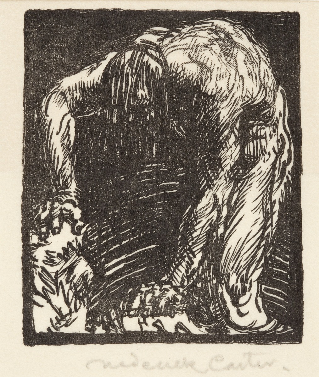 Caliban - one of a set of forty two book plates