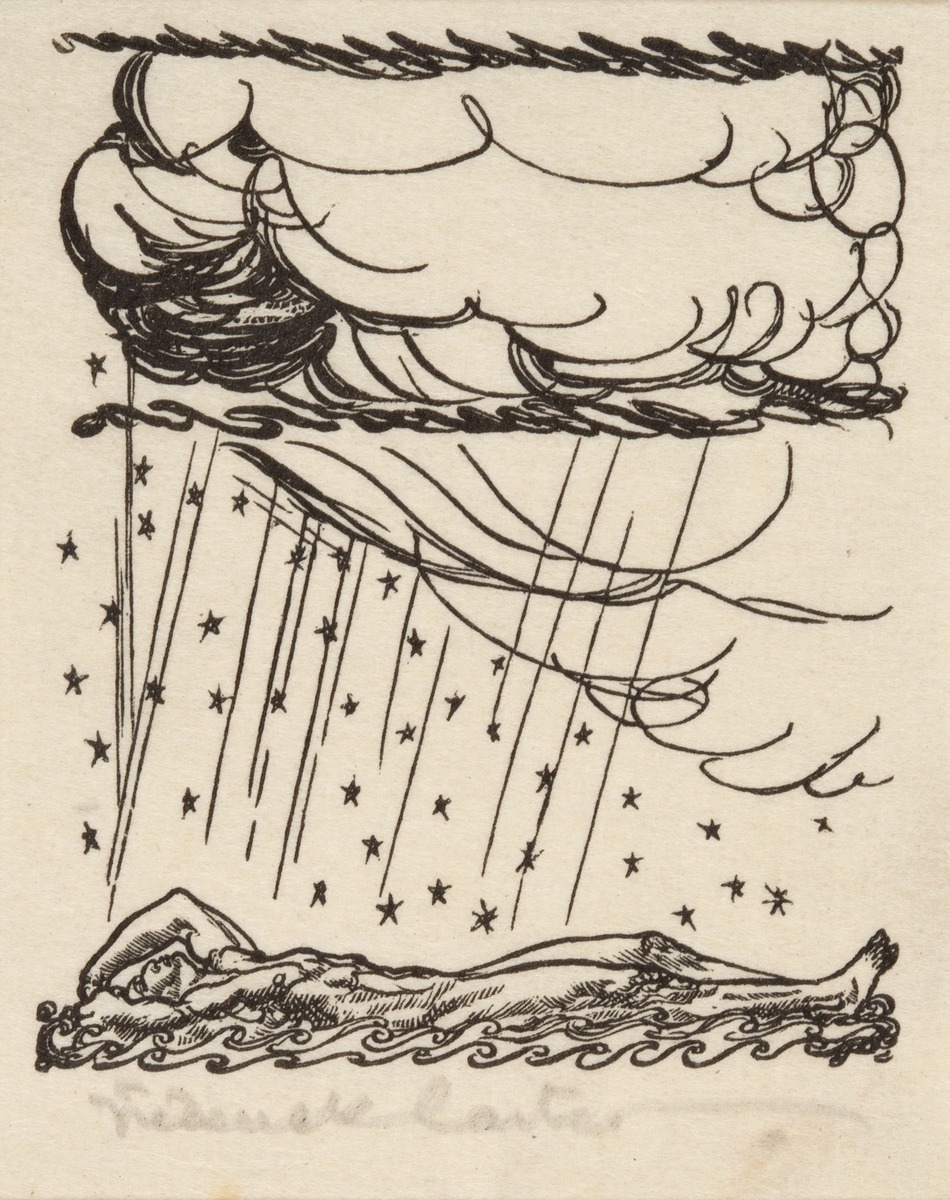 The Golden Rain - one of a set of forty two book plates