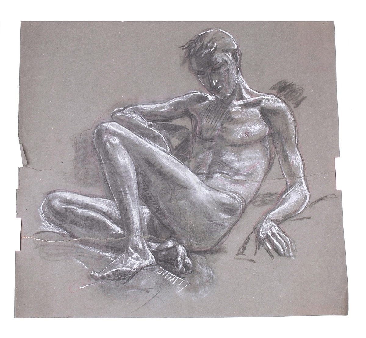 Man On Top - Study For The University Union Murals