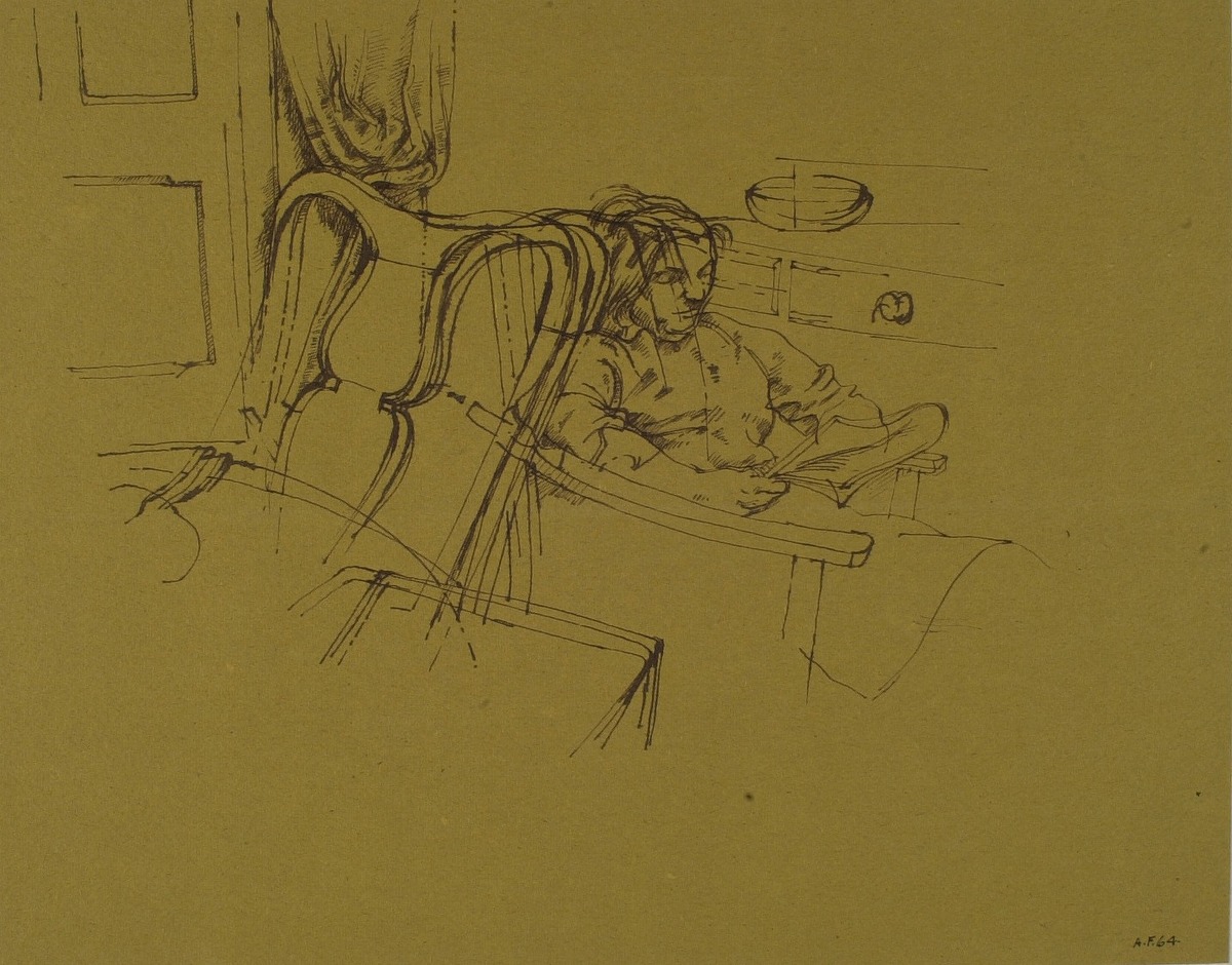 Helen Reading a Newspaper
