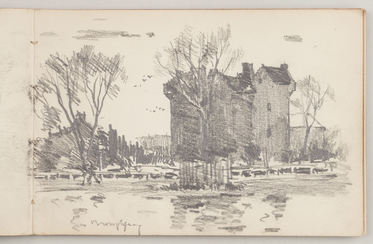 recto: Broughty Ferry - Leaf from Artist's Sketchbook