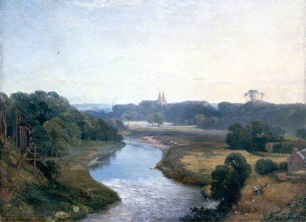 View of St Machar's from the River Don, Aberdeen