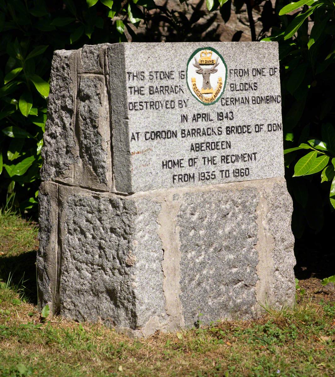 Granite Block from the Gordons Barracks
