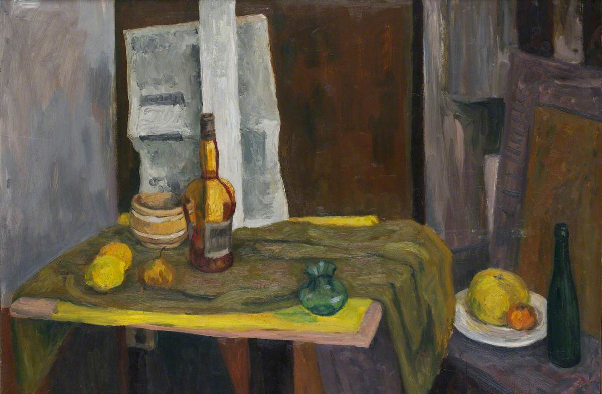 Still Life in Green and Yellow