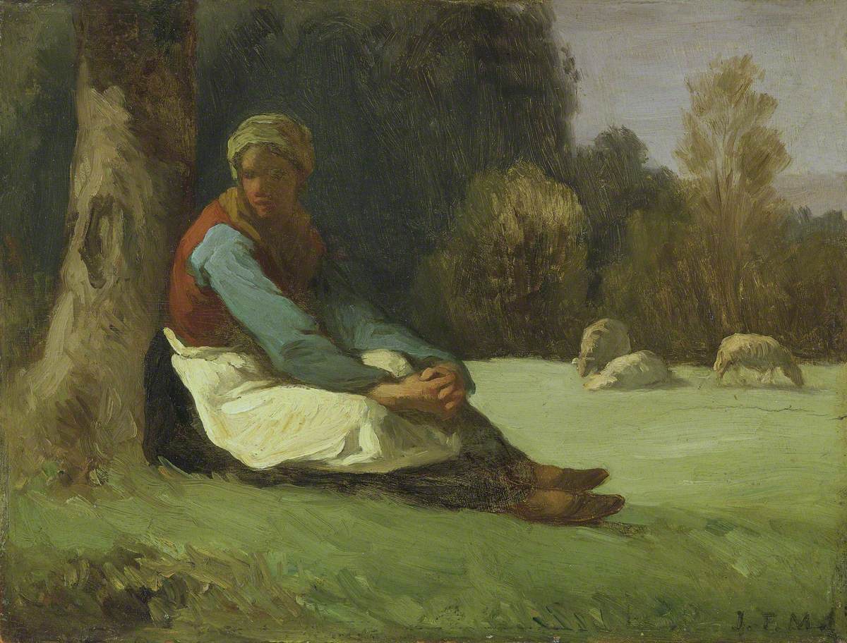 Seated Shepherdess