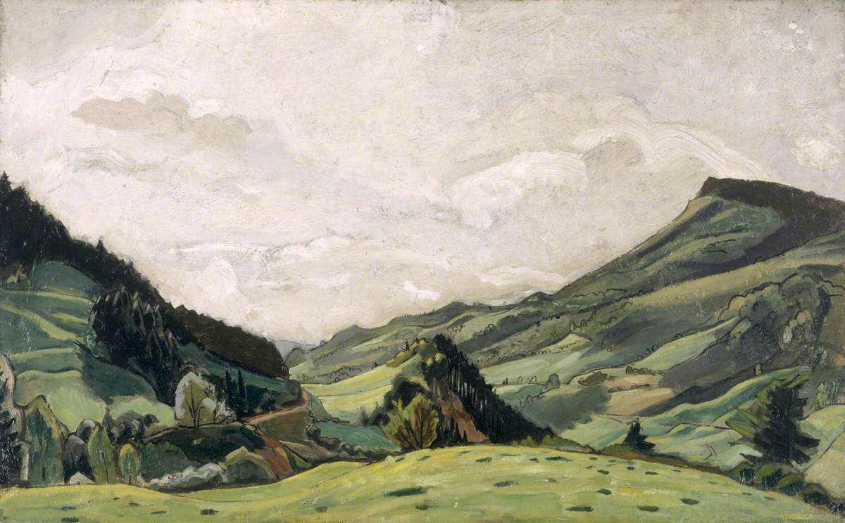 Landscape in the Auvergne