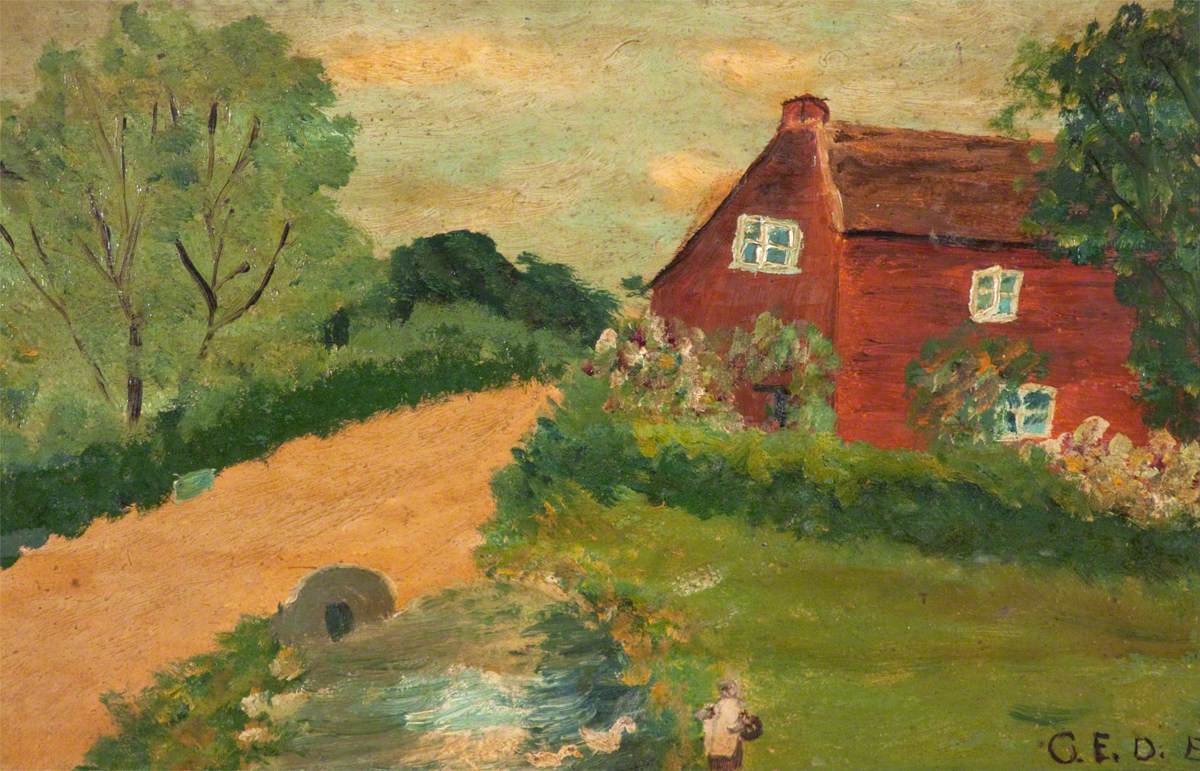 Rural Scene, Bushes and Trees