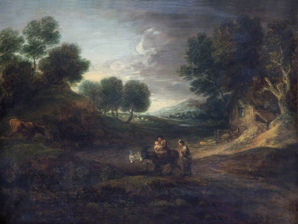 Landscape with Peasants and Donkeys