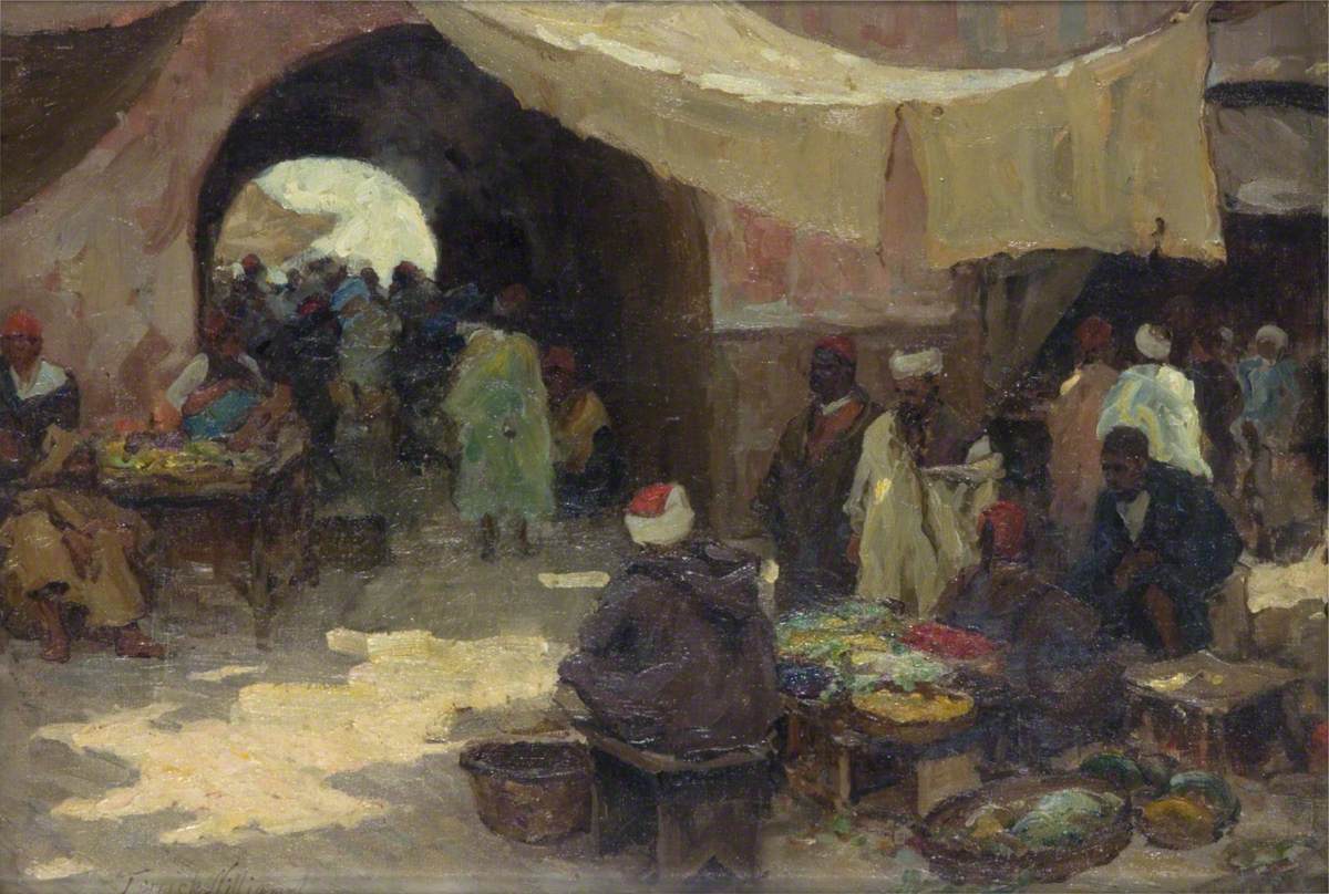 Eastern Bazaar Scene