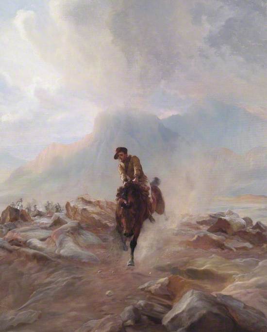 A Yeomanry Scout Galloping with Despatches in the Boer War