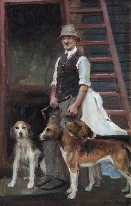 Kennel Man and Hounds