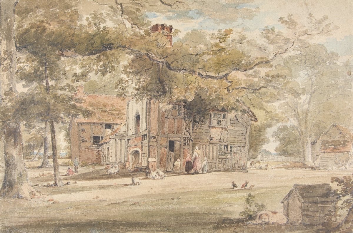 Landscape with a Cottage Among Trees Near Bushey