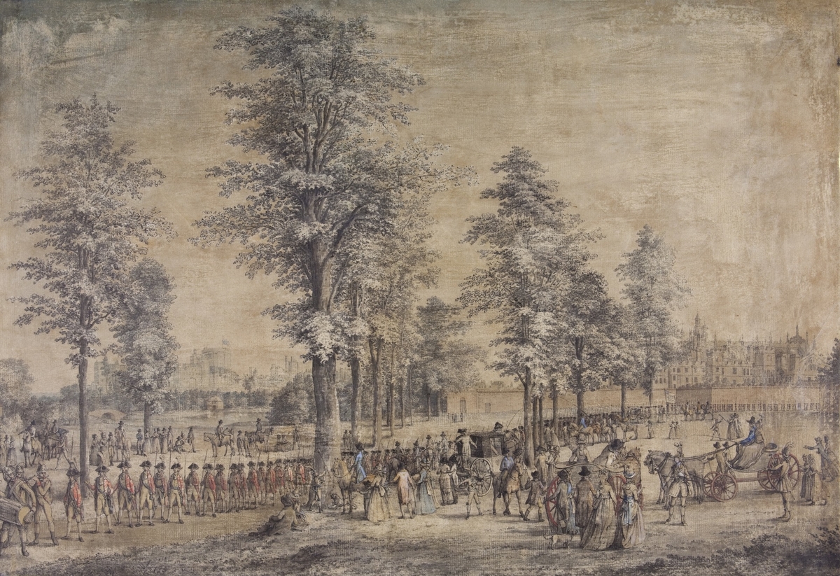 A Military Review in the Park at Windsor with George III