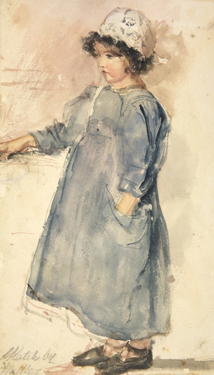Study of a Child in a Lace Cap