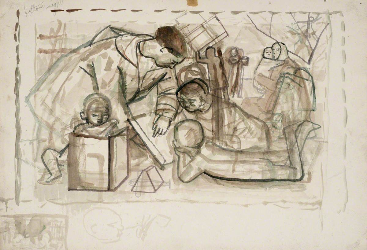 Preparatory Sketch, 'Alpha and Omega'