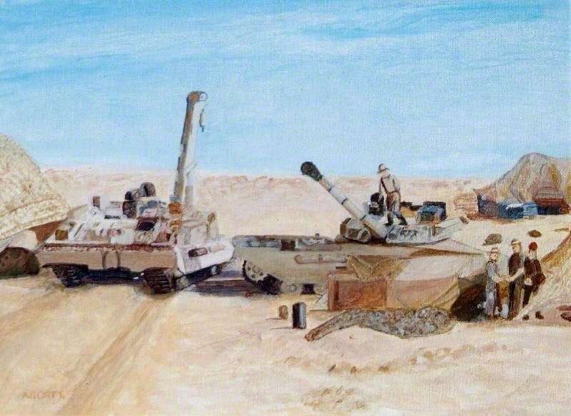 Toil in the Gulf: A Chieftain Armoured Repair and Recovery Vehicle and Challenger Gun Tank, Gulf